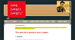 Desktop Screenshot of dumbdumberdumbest.com