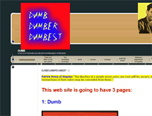 Tablet Screenshot of dumbdumberdumbest.com